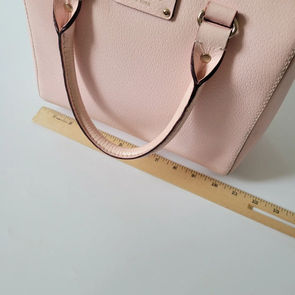 Kate Spade Wellesley Alessa Satchel Light Pink Saffiano Leather Coquette Pastel